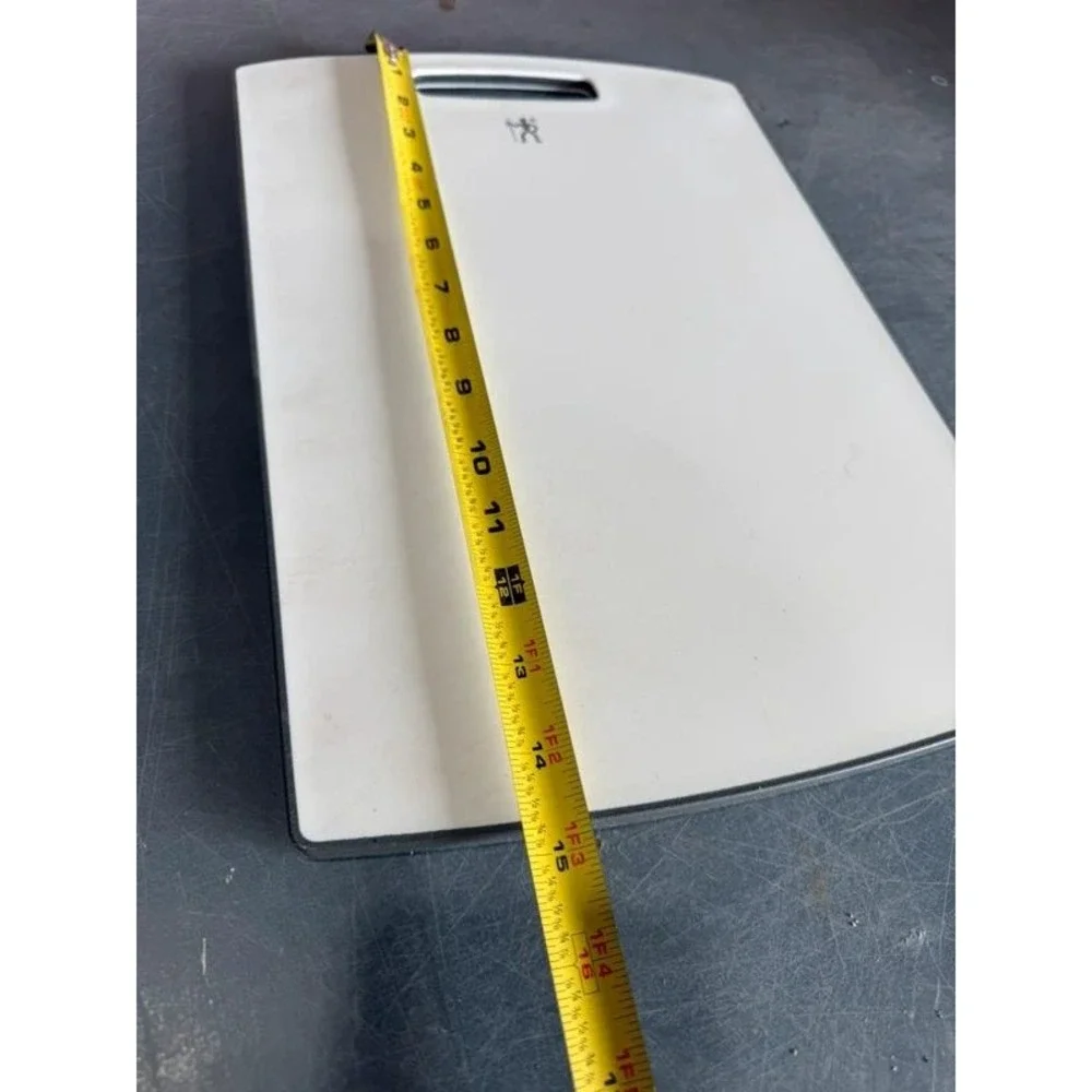 J.A. Henckels Non-Slip Poly Cutting Board White Grey 15x11